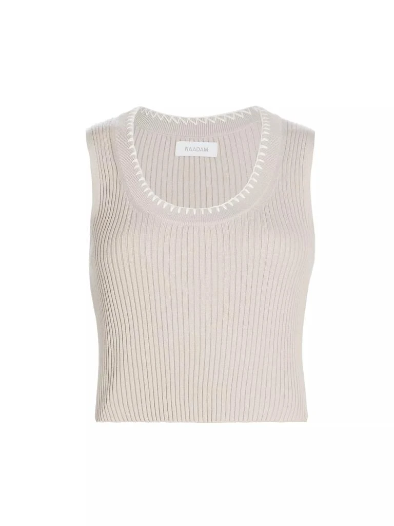 Naadam Cotton & Cashmere Rib-Knit Tank Top 1