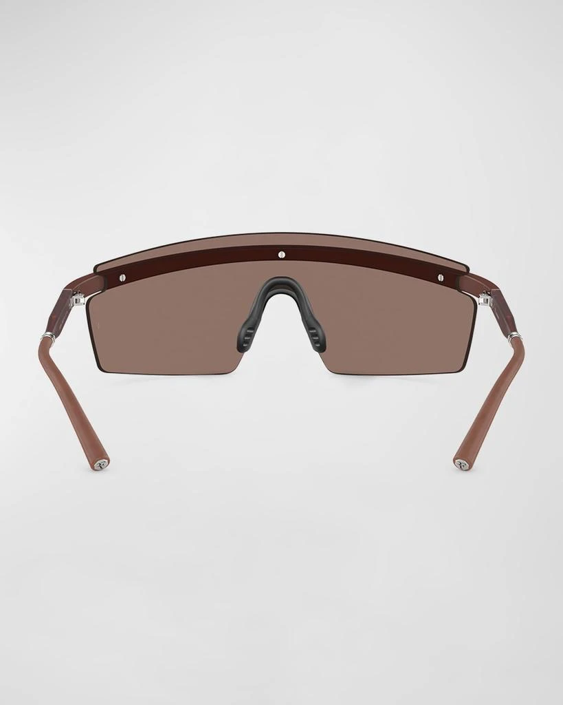 Oliver Peoples Men's R-4 Plastic Shield Sunglasses 4