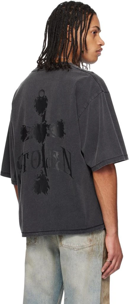 Stolen Girlfriends Club Black Gothic Cross T-shirt 3
