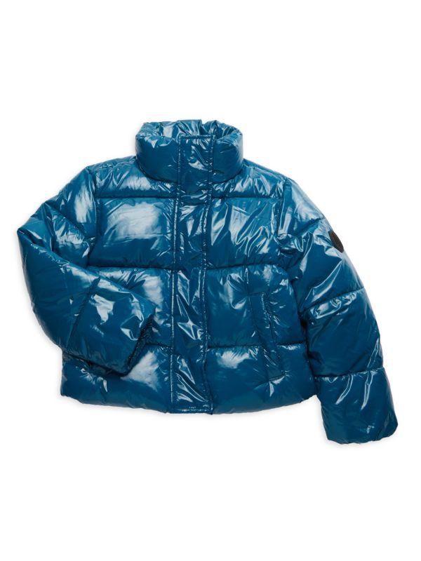 NOIZE Girl's Cropped Puffer Jacket