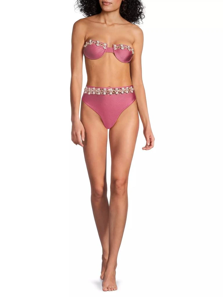 PatBO Seashell Strapless Bikini Top 2