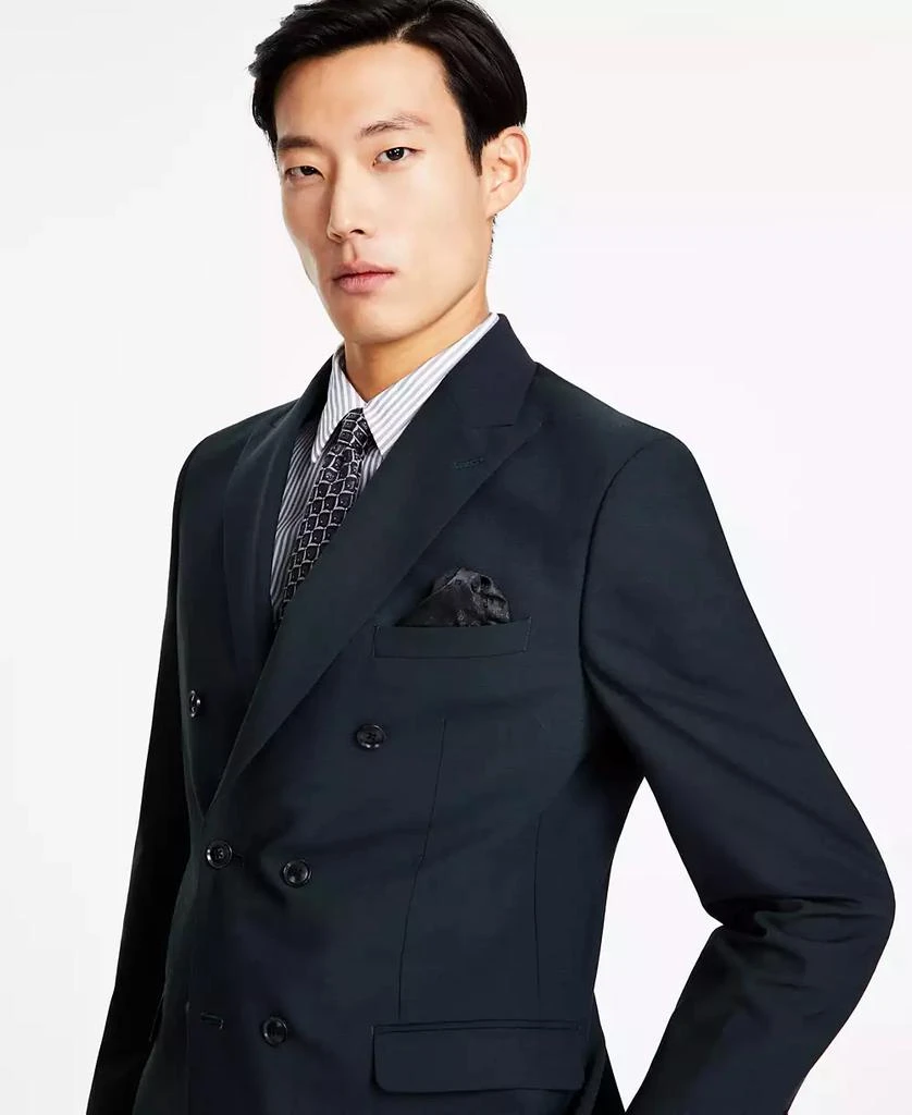 Bar III Men's Slim-Fit Emerald Green Solid Double-Breasted Suit Separate Jacket, Created for Macy's 3