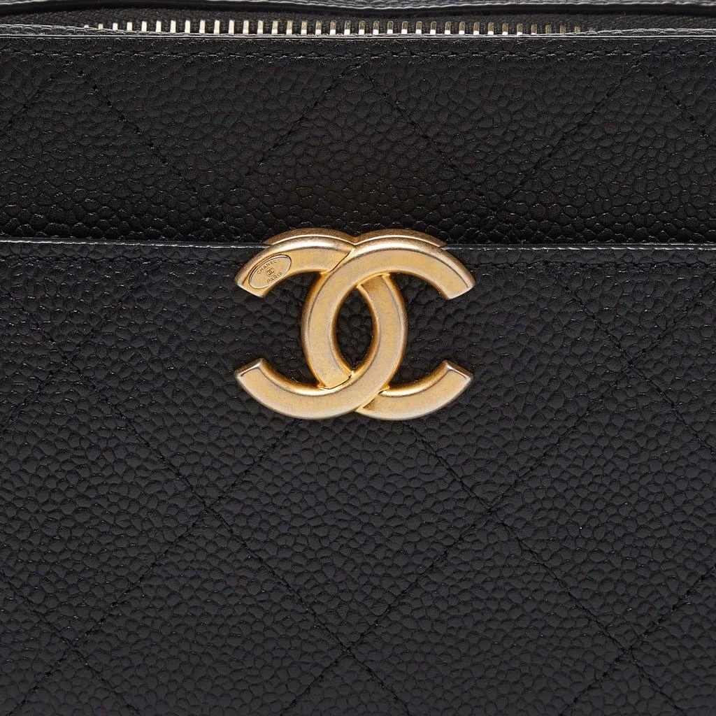 Chanel Chanel Black Quilted Caviar Leather Chic Affinity Belt Bag 5