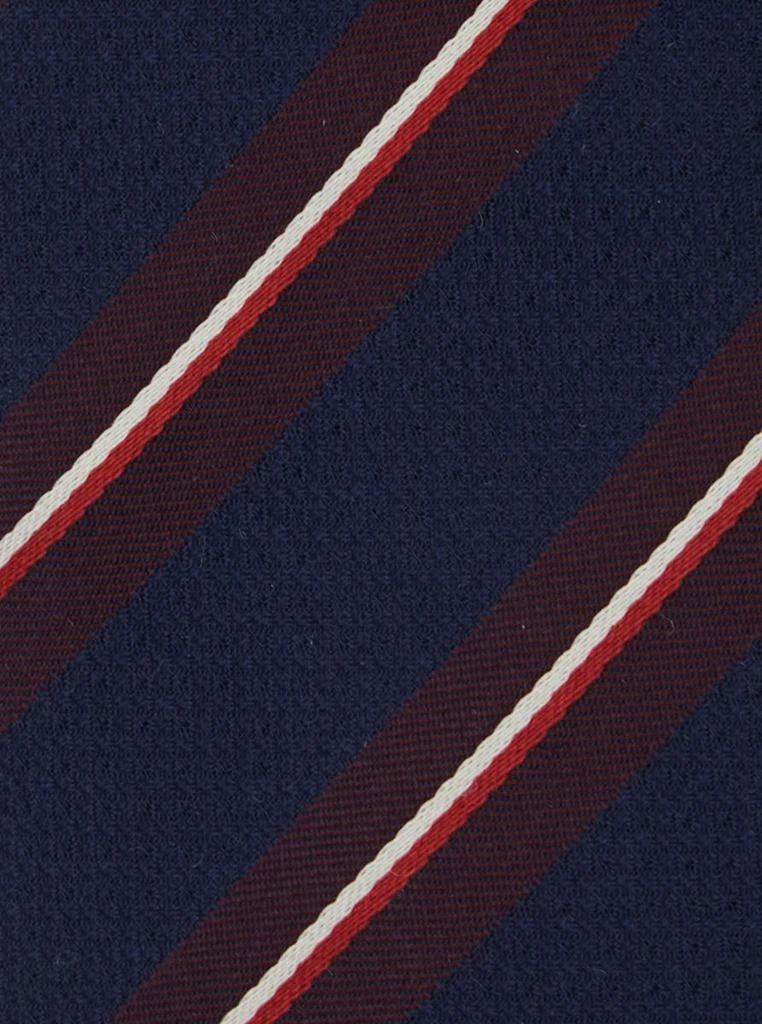 DSQUARED2 Blue Tie With All-Over Striped Motif In Silk Man 3