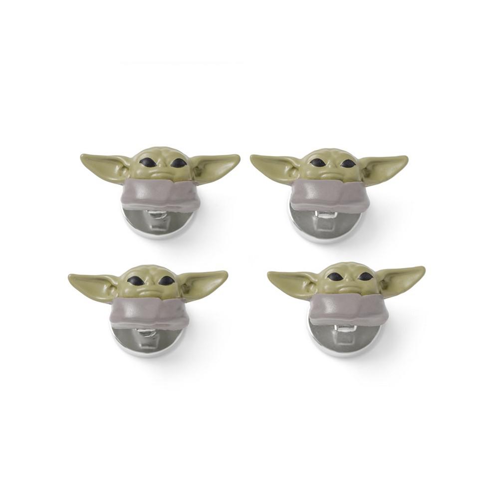 Star Wars Men's 3D Grogu Studs, Pack of 4