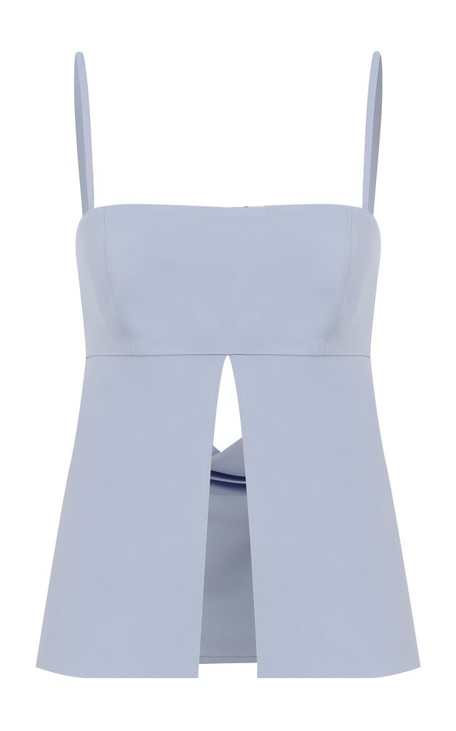 ILA ILA. - Megan Split-Front Crepe Top - Blue - EU 36 - Moda Operandi