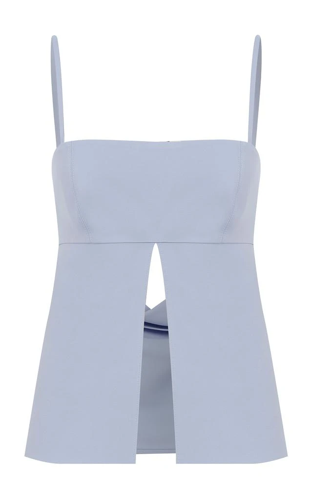 ILA ILA. - Megan Split-Front Crepe Top - Blue - EU 36 - Moda Operandi 1