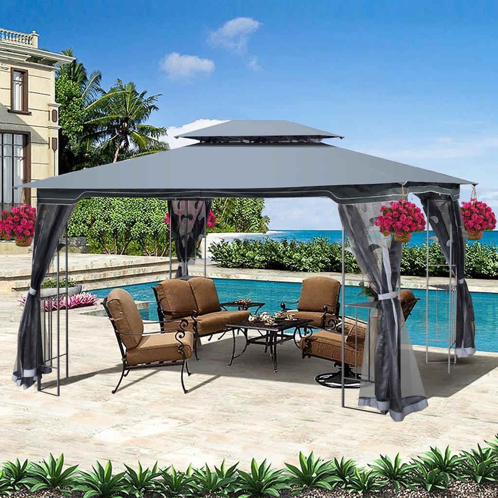 Streamdale Furniture Streamdale 13 X 10 Outdoor Patio Gazebo Canopy Tent With Ventilated Double
