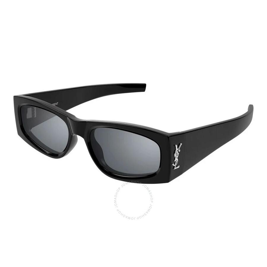 Yves Saint Laurent Silver Rectangular Ladies Sunglasses SL M140/F 002 56