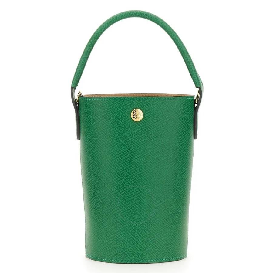 Longchamp Epure XS Leather Bucket Bag - Green