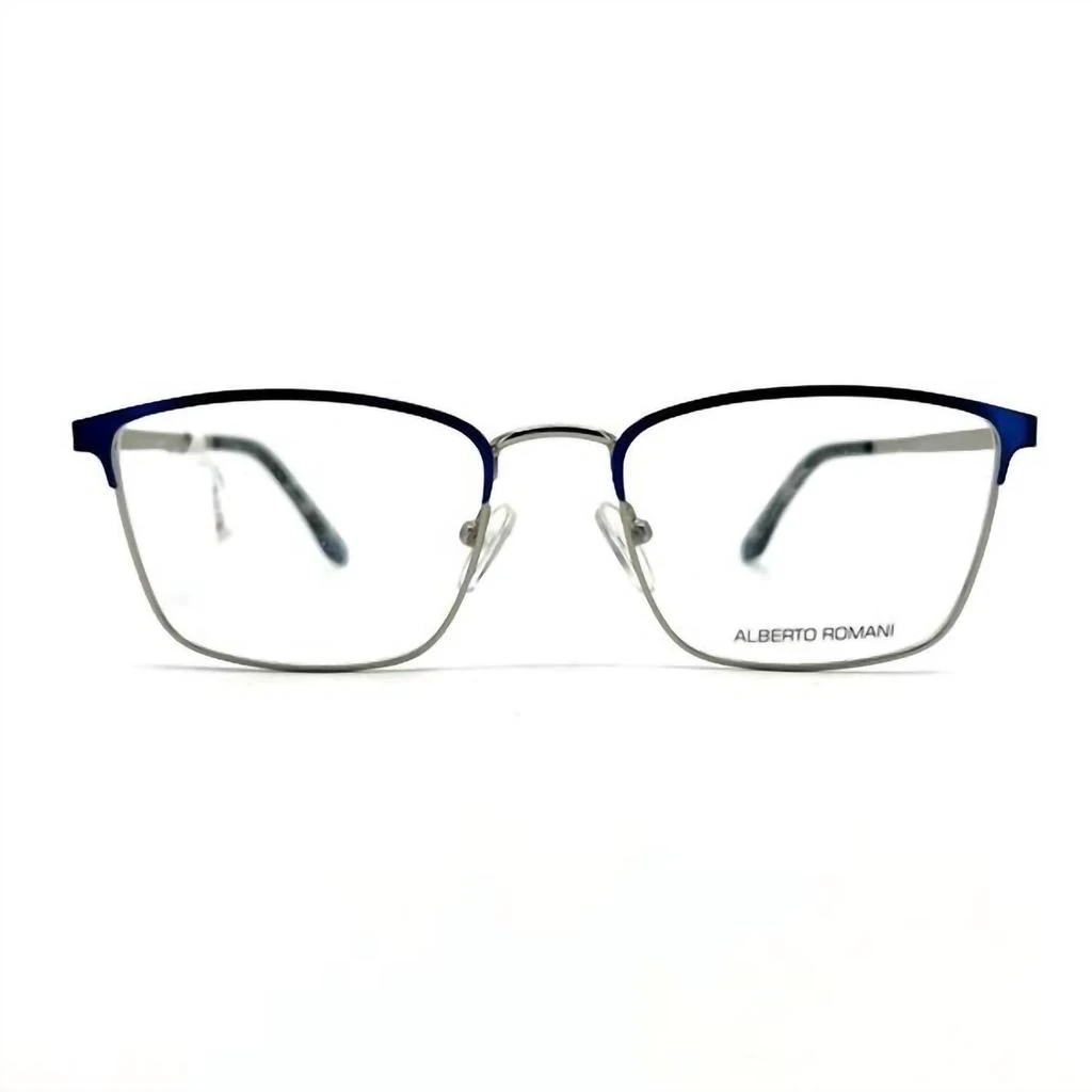 Alberto Romani Men
s Ar20203 Square Eyeglasses In Navy 2