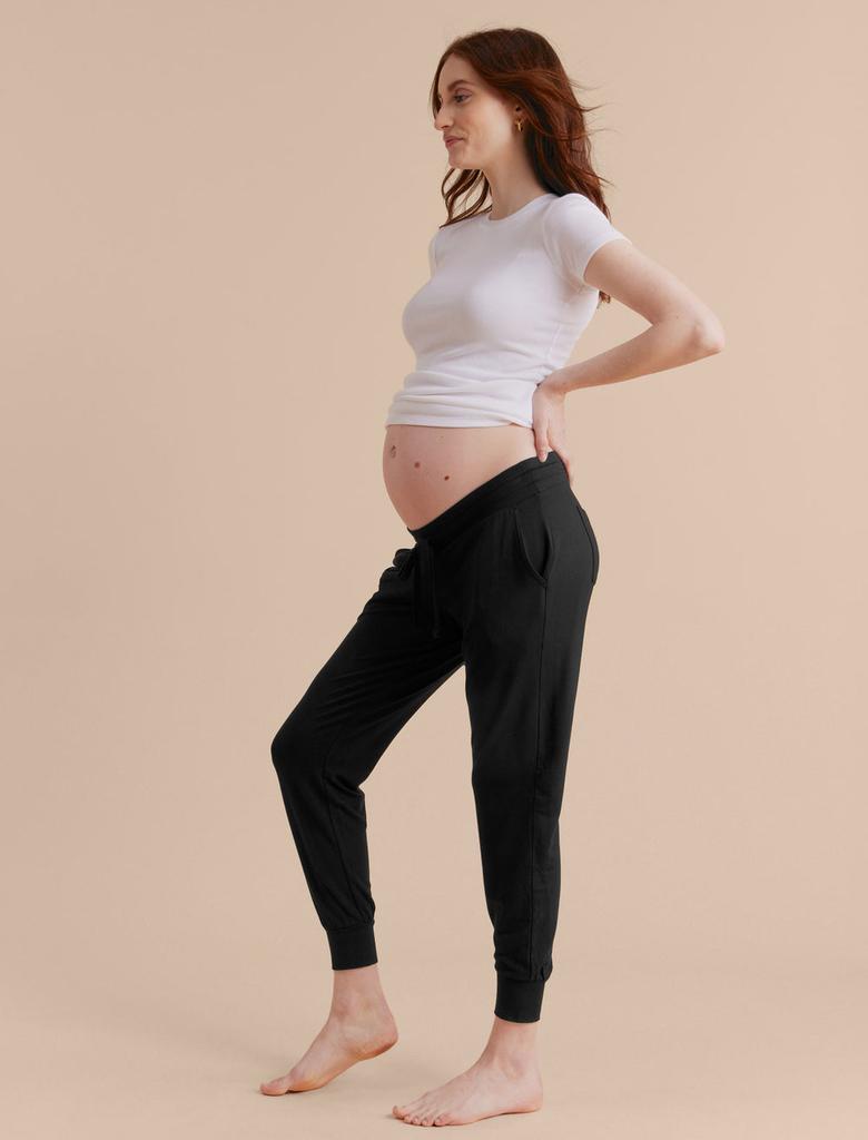 A Pea in the Pod Under the Belly French Terry Maternity Jogger Pant