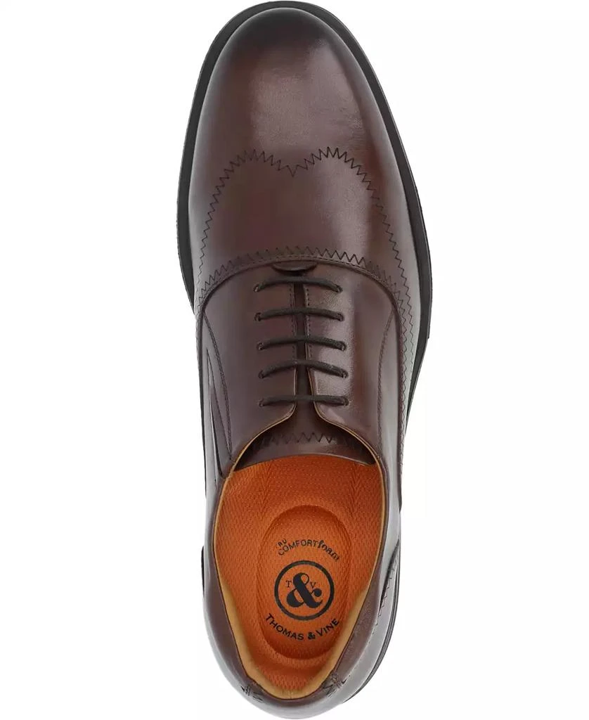 Thomas & Vine Men's Hughes Wide Width Wingtip Oxford Shoes 4