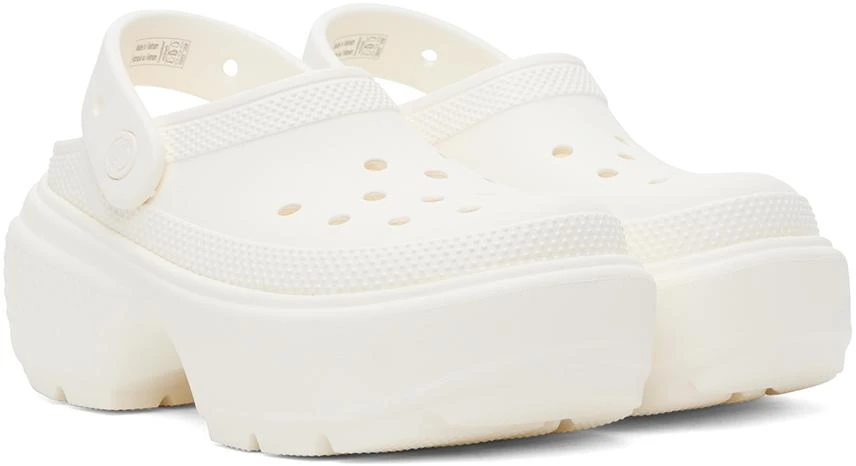 Crocs White Stomp Clogs 4