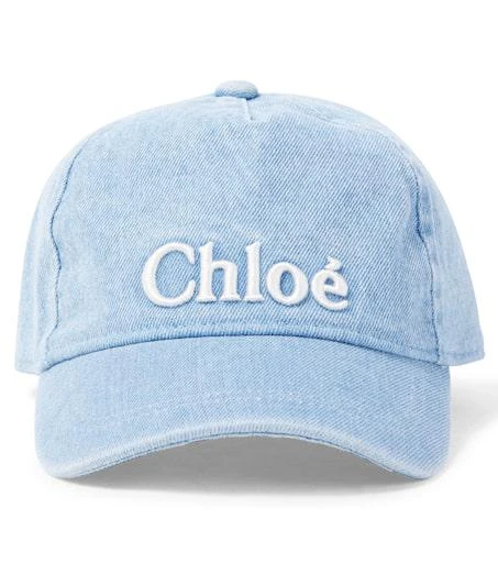 Chloé Logo denim baseball cap 1