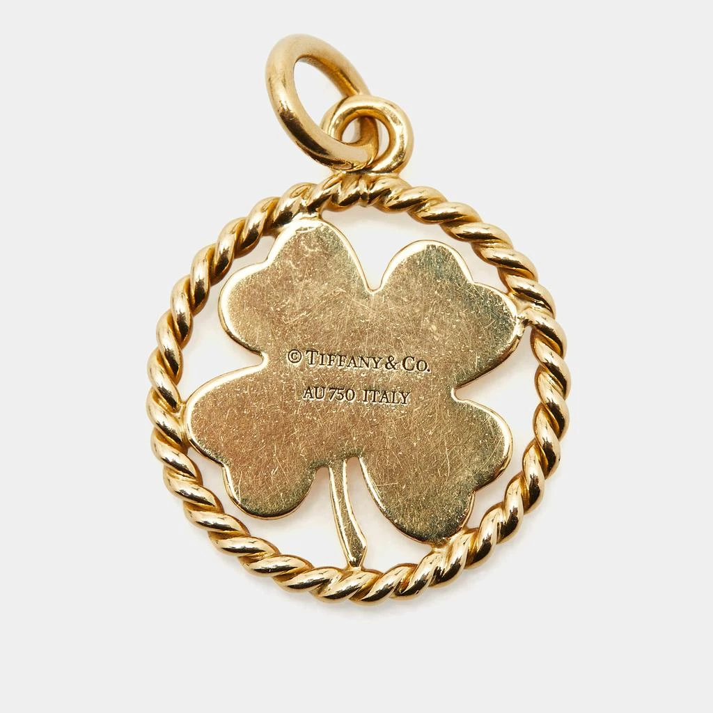 Tiffany & Co. Tiffany & Co. Four Leaf Clover 18k Yellow Gold Round Pendant 3