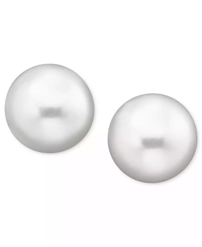 Belle de Mer Pearl Earrings, 14k Gold Cultured Freshwater Pearl Stud Earrings (9mm)