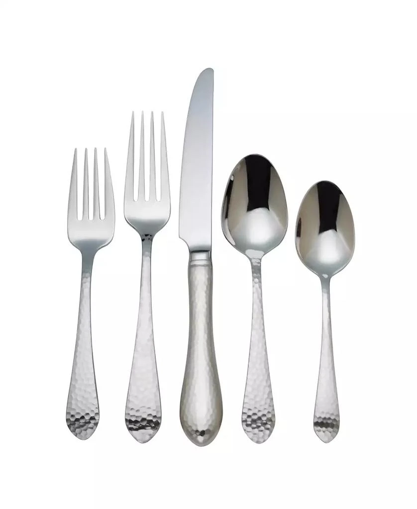 Reed & Barton Reed and Barton Hammered Antique Like 5 Pieces Flatware Place Setting Set 1
