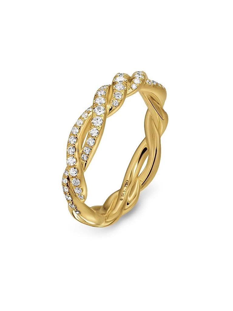David Yurman Wisteria Band Ring in 18K Yellow Gold 3