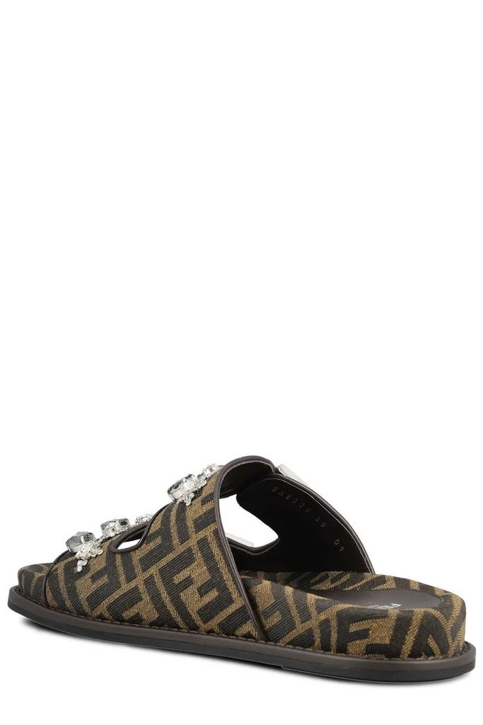Fendi Fendi FF Jacquard Buckle-Detailed Slides 3