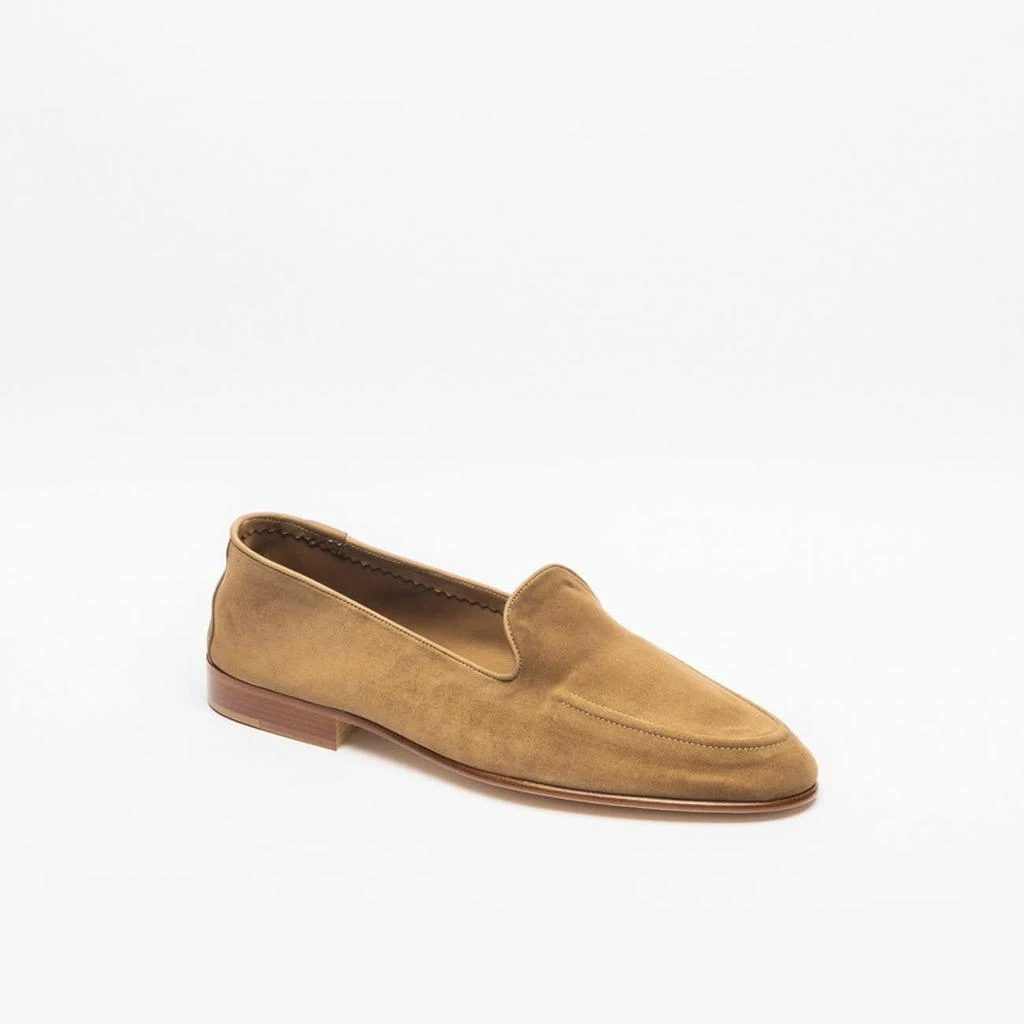Edward Green Camel Baby Calf Unlined Loafer 1