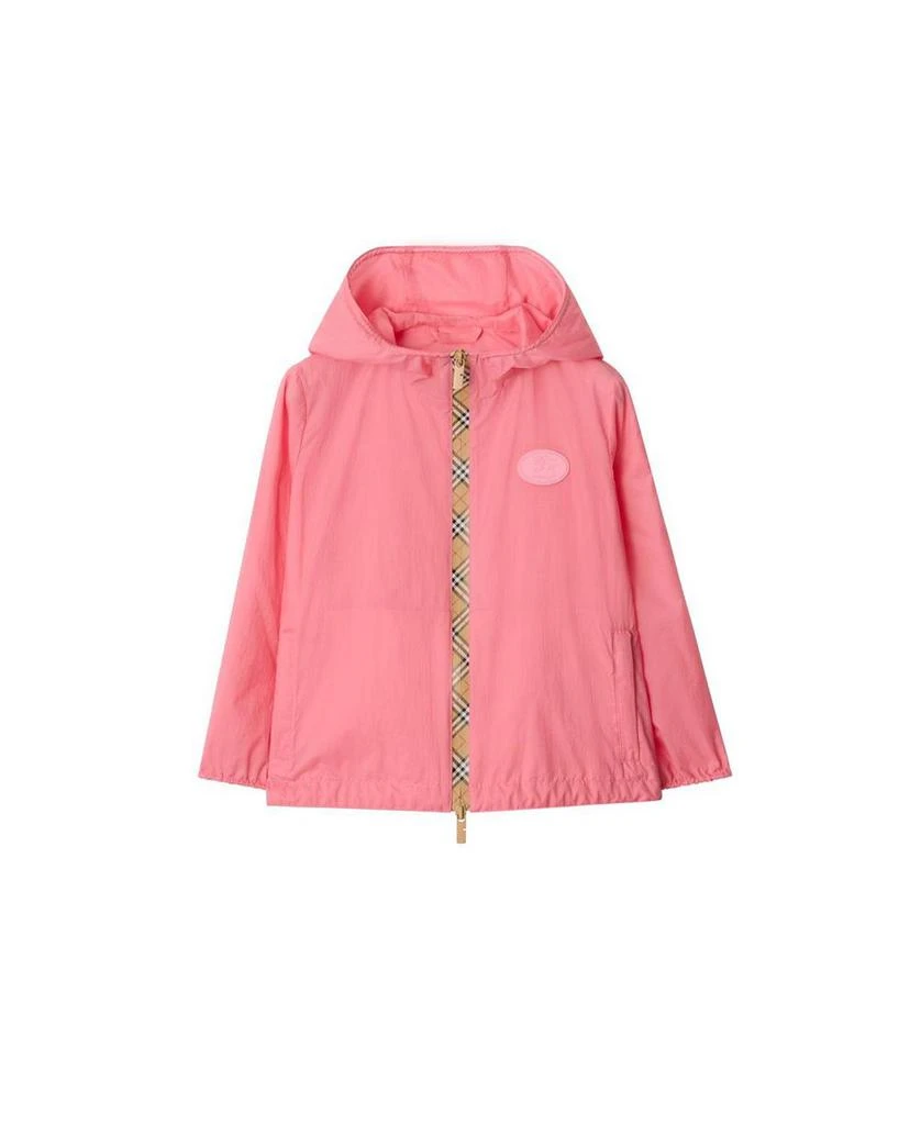 Burberry Girls
 Checker-tape Nylon Hooded Jacket - Little Kid, Big Kid 1