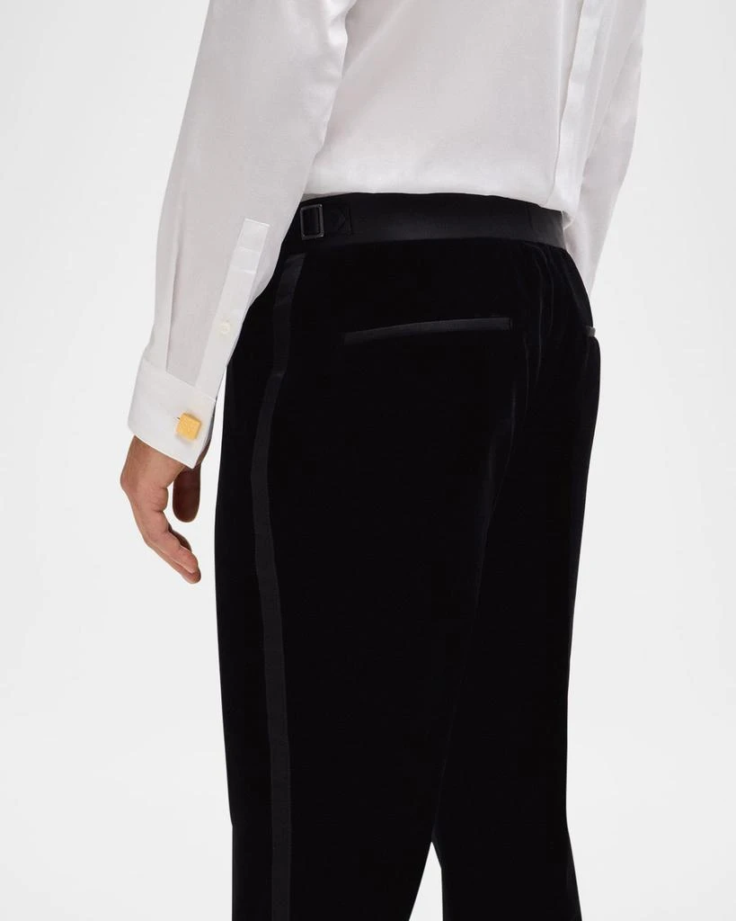 Hugo Boss Men's Genius Black Heritage Velvet Tuxedo Pants 5