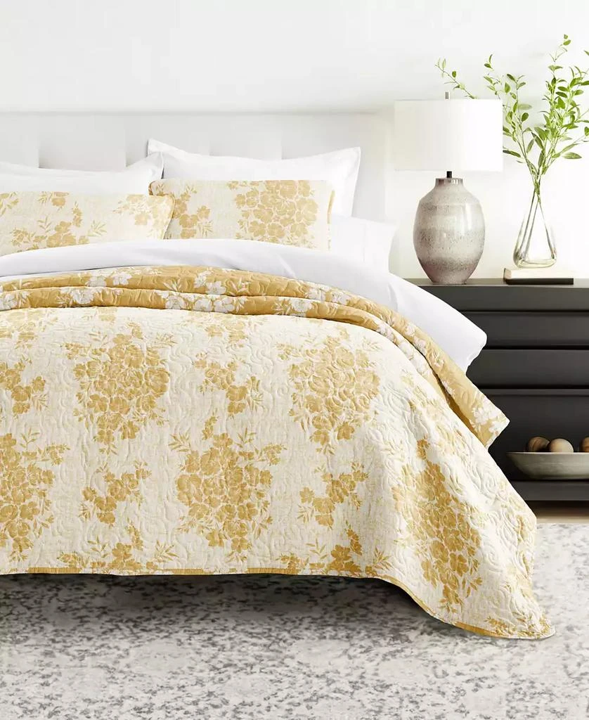 IENJOY HOME Distressed Bouquet Reversible 2-Pc. Quilt Set 3