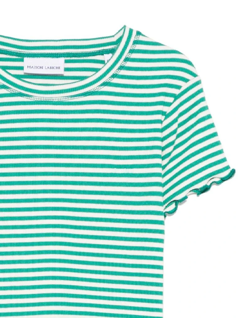 Maison Labiche Maison Labiche Striped Ruffle T-Shirt 2
