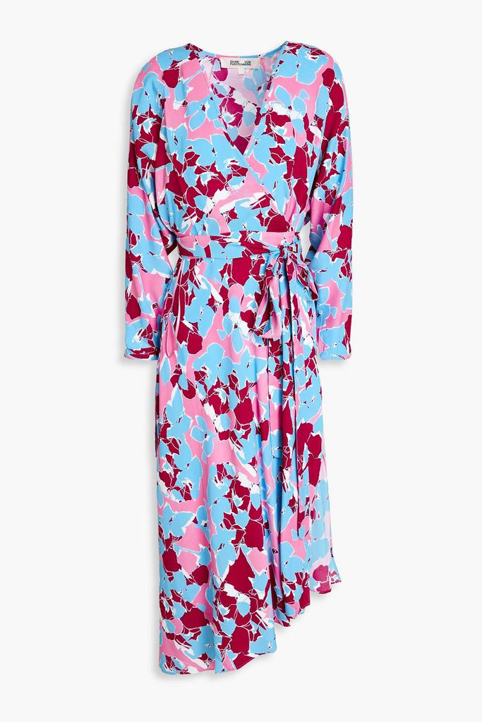 Diane von Furstenberg Eloise wrap-effect printed crepe midi dress