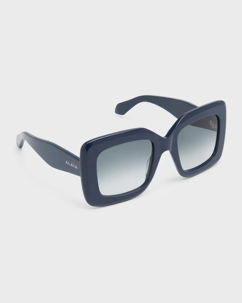 Alaïa Logo Square Acetate Sunglasses 1
