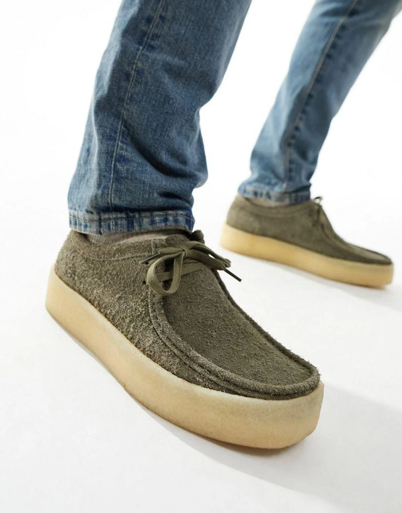 Clarks Clarks Originals Wallabee cupsole shoes in grey suede 1