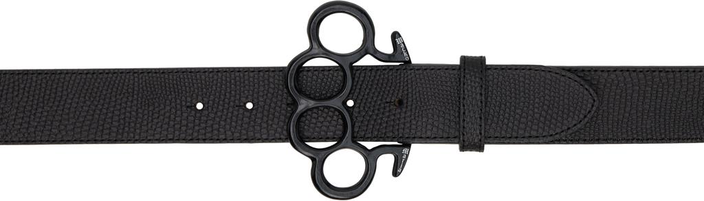 Wacko Maria Black Johnny Leather Belt