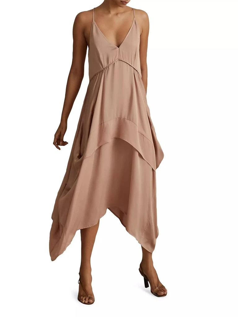 REISS Demi Sleeveless Handkerchief Dress 2