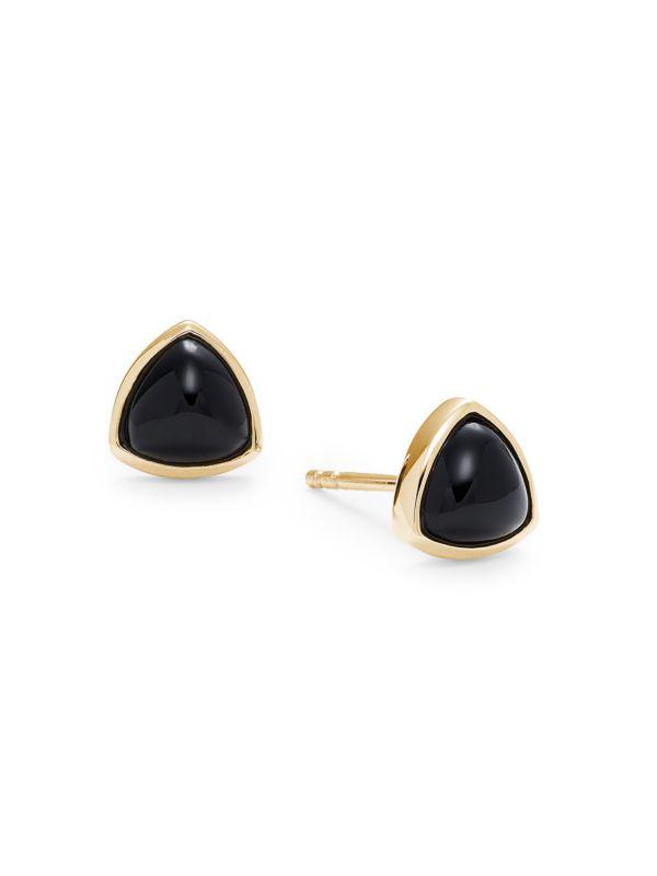 Effy 14K Yellow Gold & Black Onyx Stud Earrings