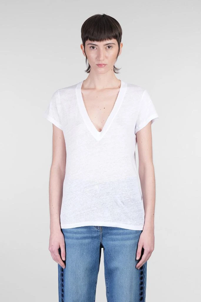 IRO Rodeo T-shirt In White Linen 1
