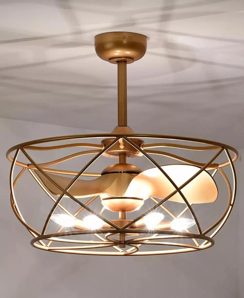 Home Accessories 25.6" Femi Indoor Ceiling Fan with Light Kit and Remote 5