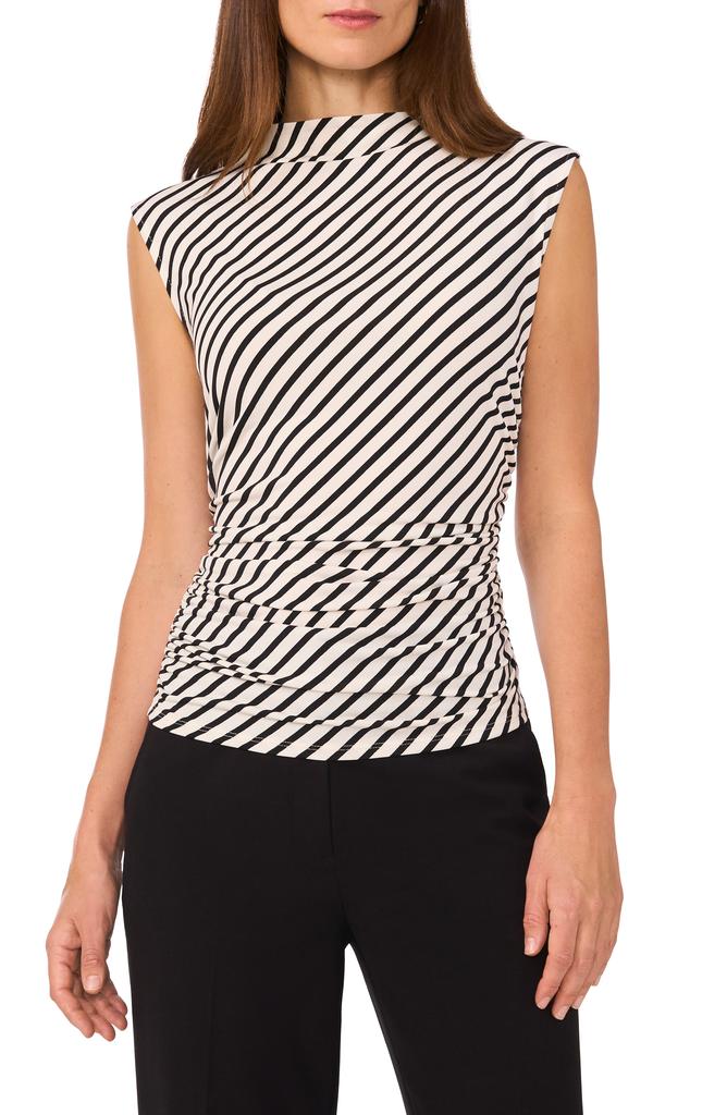 Halogen Mock Neck Sleeveless Top