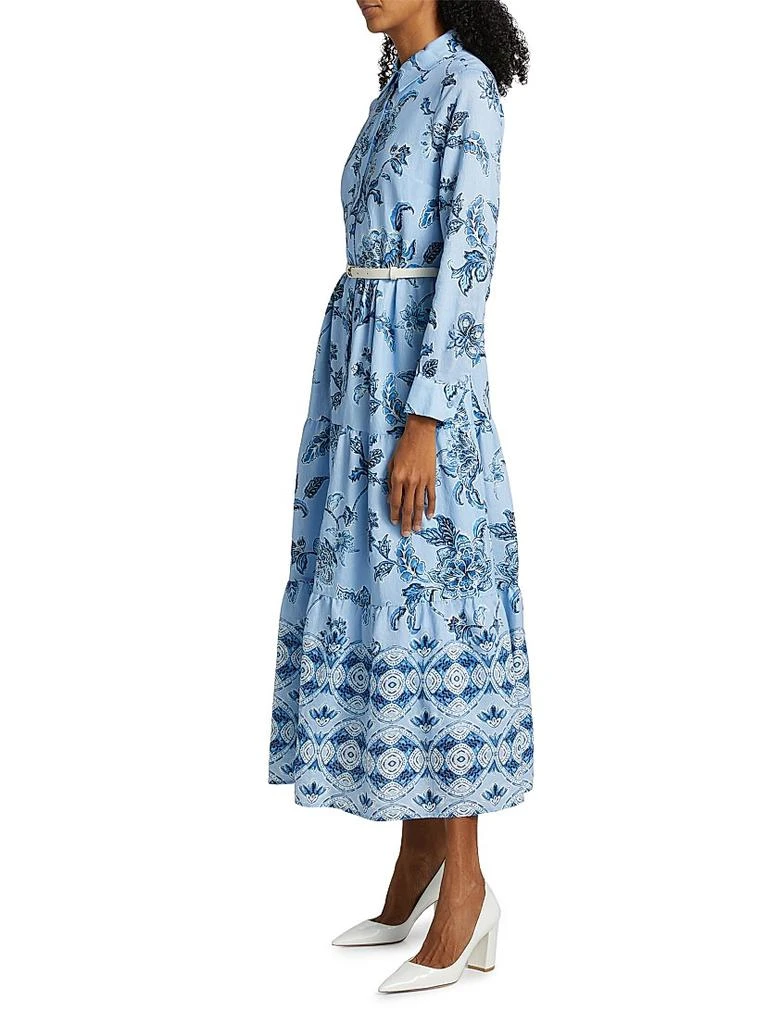 flowy short dresses formal BELTED MAXI-PRINT PRINT / XL main image 0