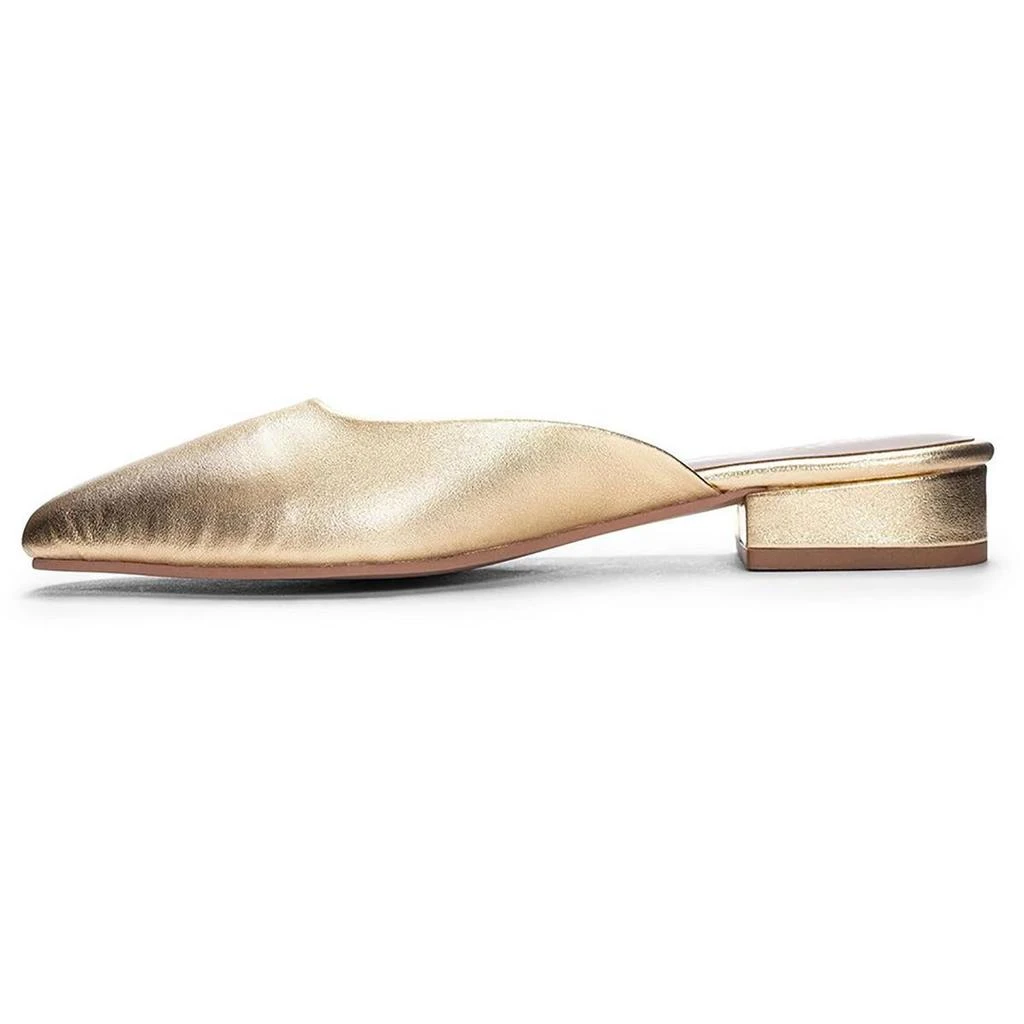 42 GOLD Alista Womens Leather Metallic Mules 2