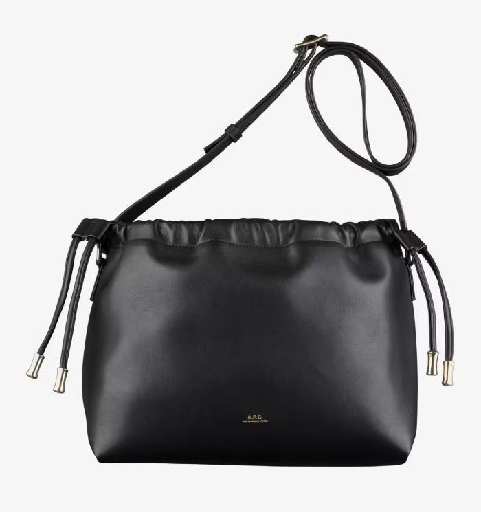 ショルダーバッグ・ポシェット A.P.C. BLACK SYNTHETIC LEATHER SMALL NINON SHOULDER BAG Ninon Shoulder bag - Recycled leather-look material | A.P.C.