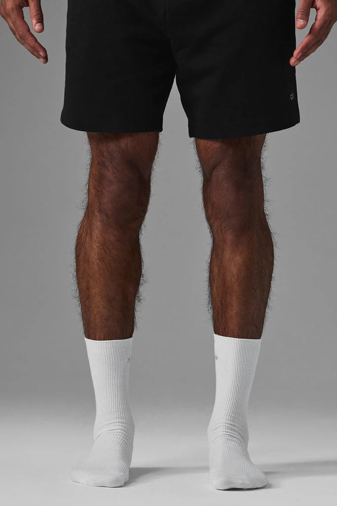 Alo Unisex Half-Crew Understated Sock - White 2