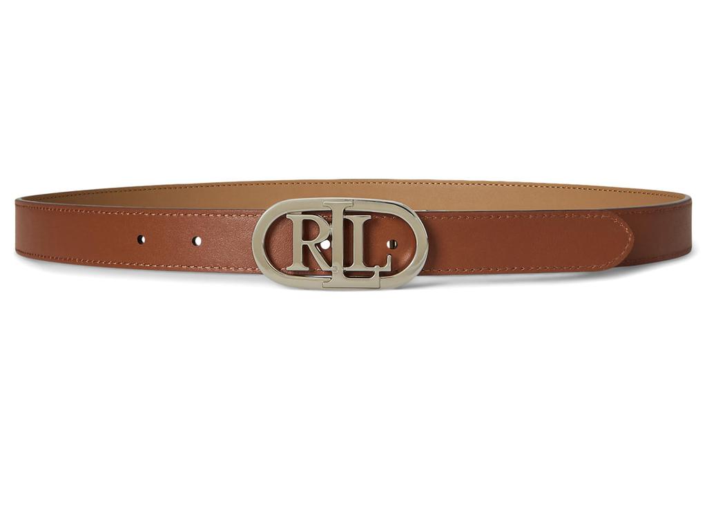 Ralph Lauren Oval-logo Reversible Leather Skinny Belt