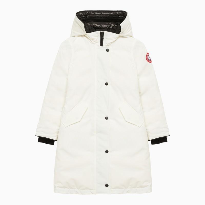 Canada Goose White Expedition nylon parka