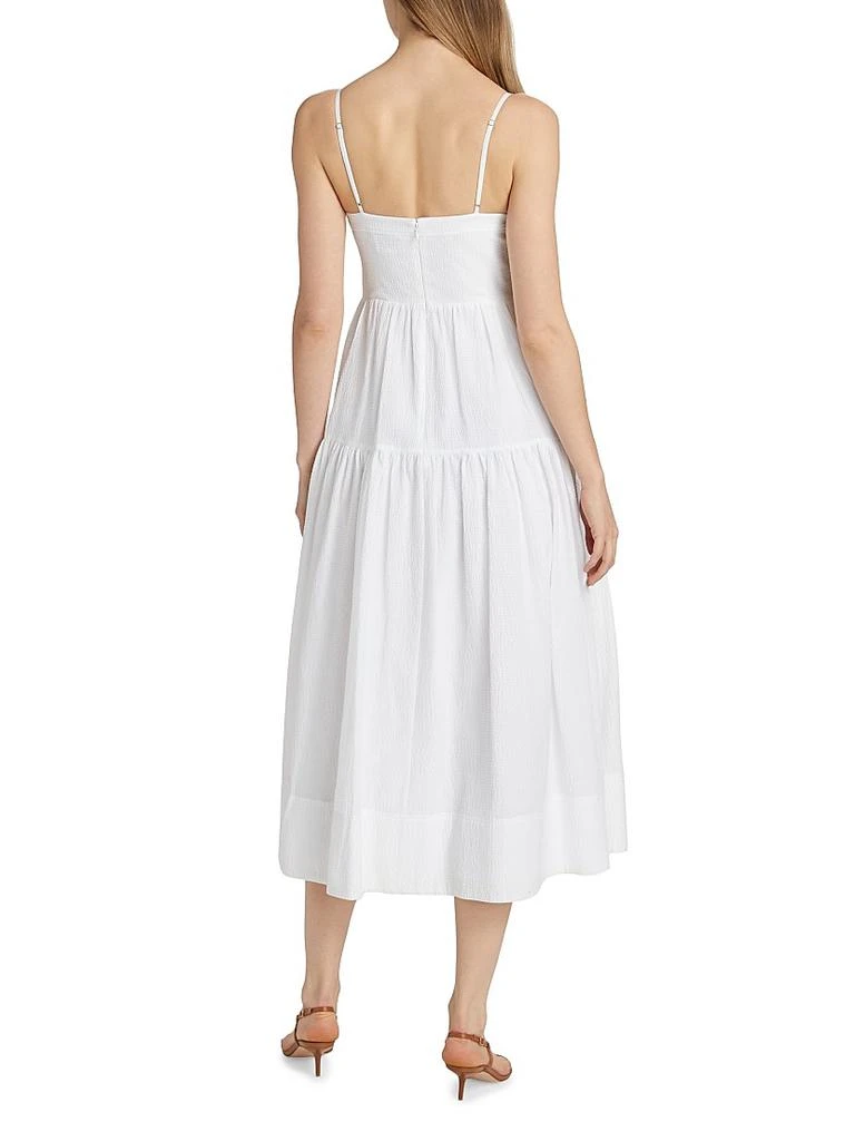 Tanya Taylor Verona Textured Cotton Midi-Dress 5