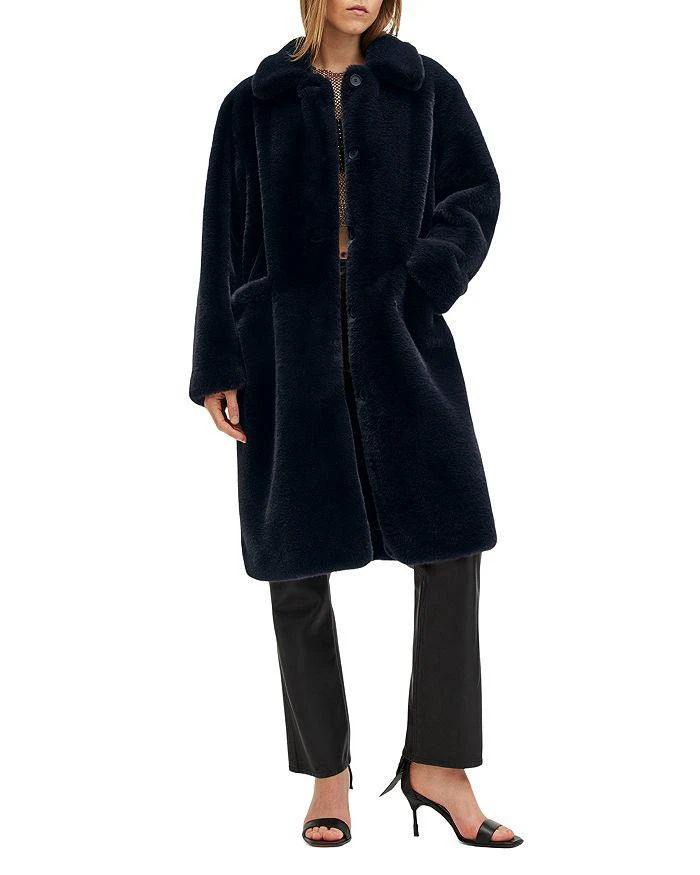 ALL SAINTS Sora Faux Fur Coat 6