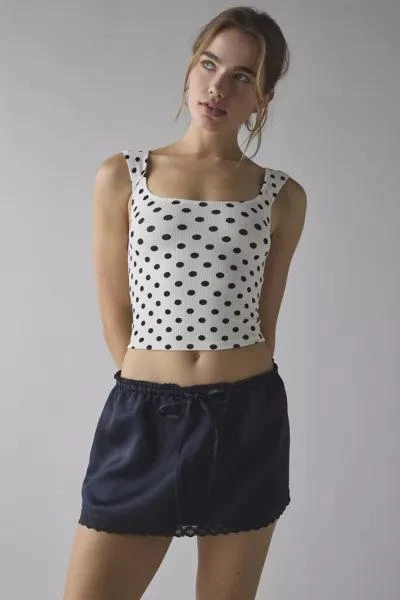Kimchi Blue Kimchi Blue Rea Lace-Trim Satin Micro Mini Skirt 4