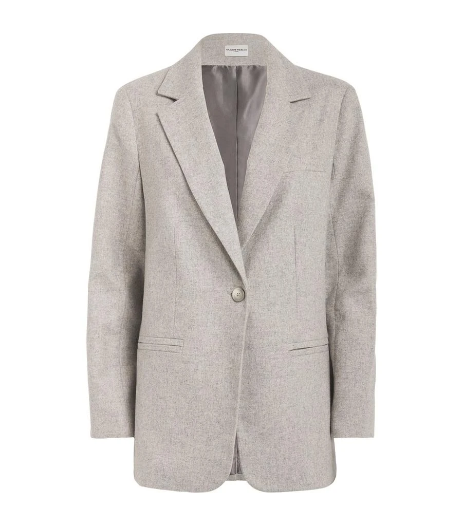 Claudie Pierlot Wool-Blend Single-Breasted Blazer 1