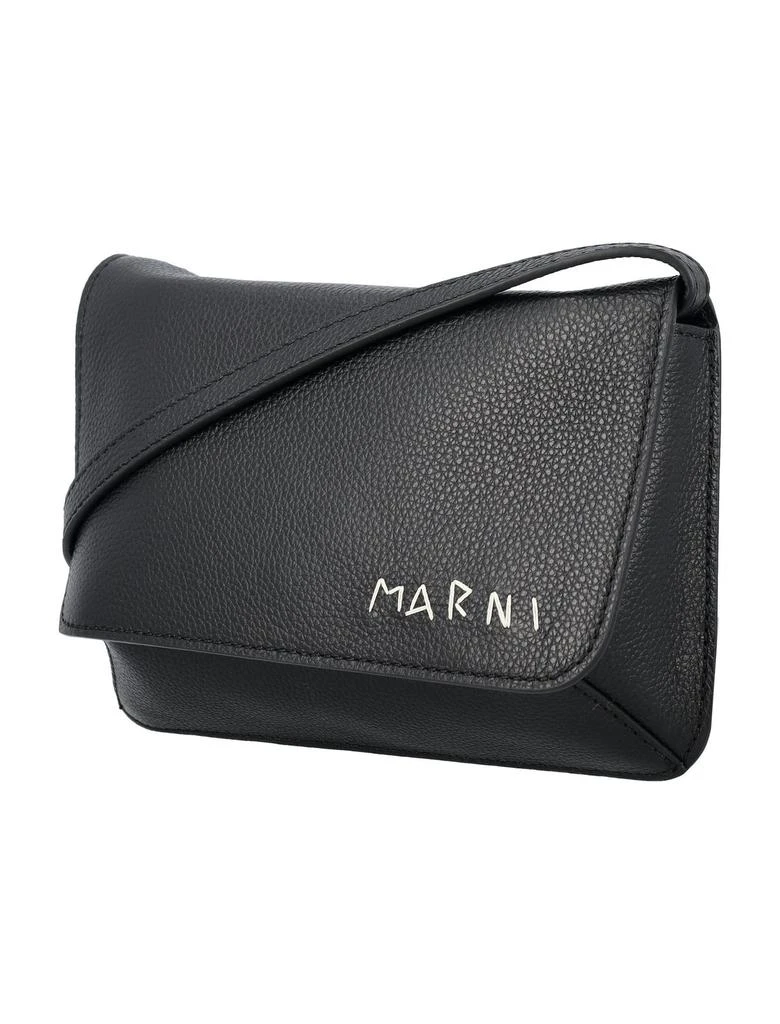 Marni Marni Logo-Embroidered Foldover Top Belt Bag 4
