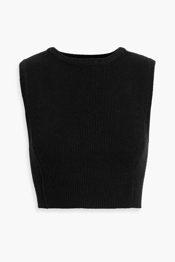 Loulou Studio Chace cropped stretch-knit top